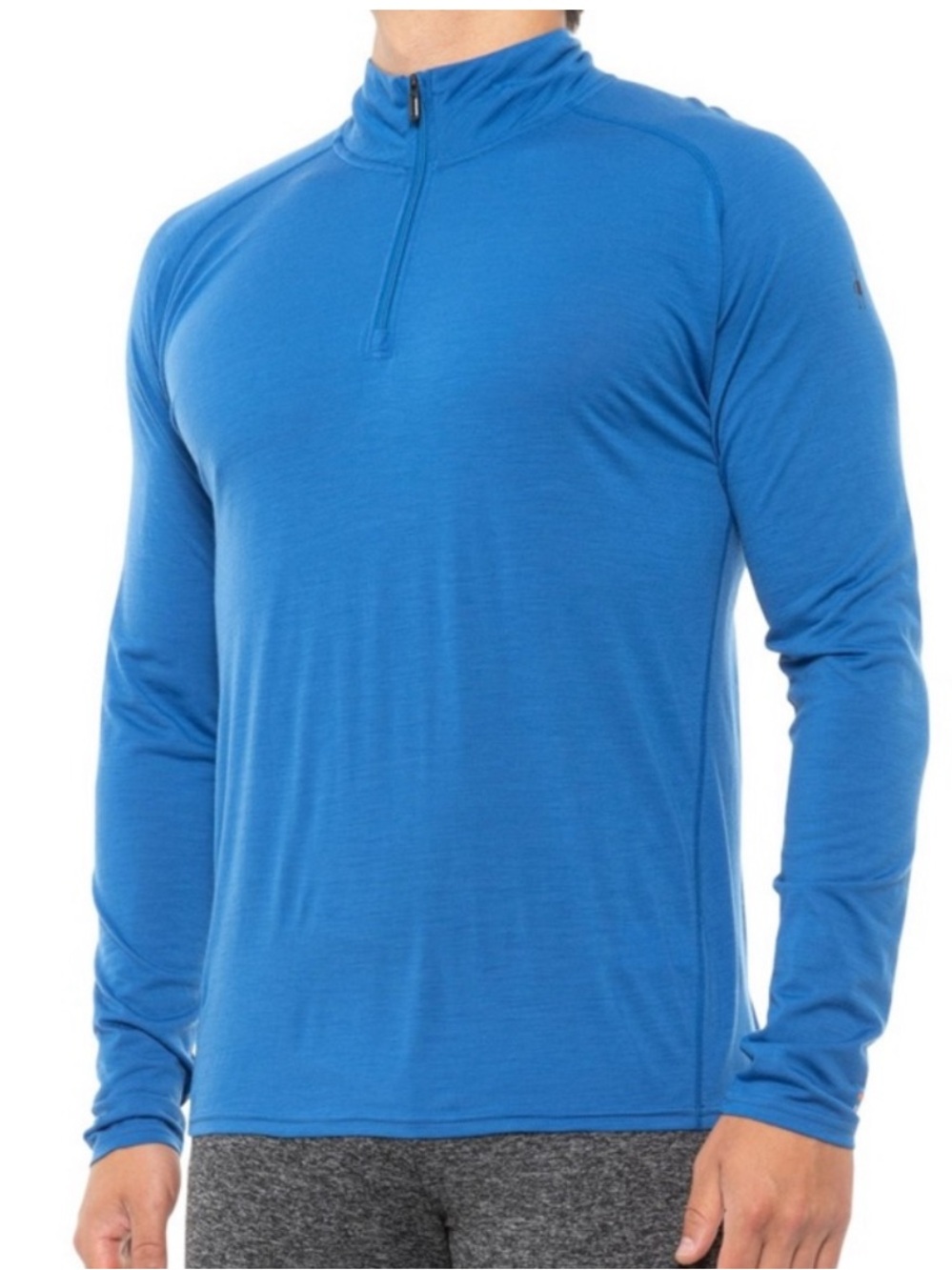 Icebreaker | Merino Wool 200 Mens Long Sleeve Base Layer Top Blue 100% Wool Sz M